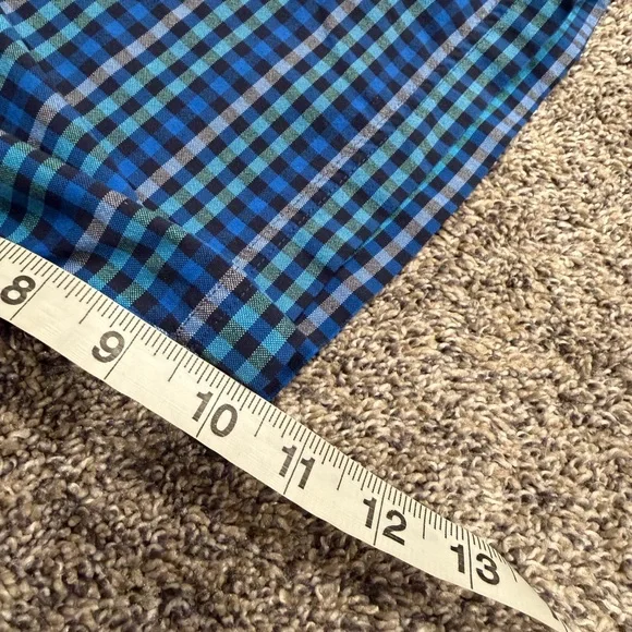 Lululemon men’s Blue Checkered plaid Shorts size 34 EUC - Picture 4 of 4
